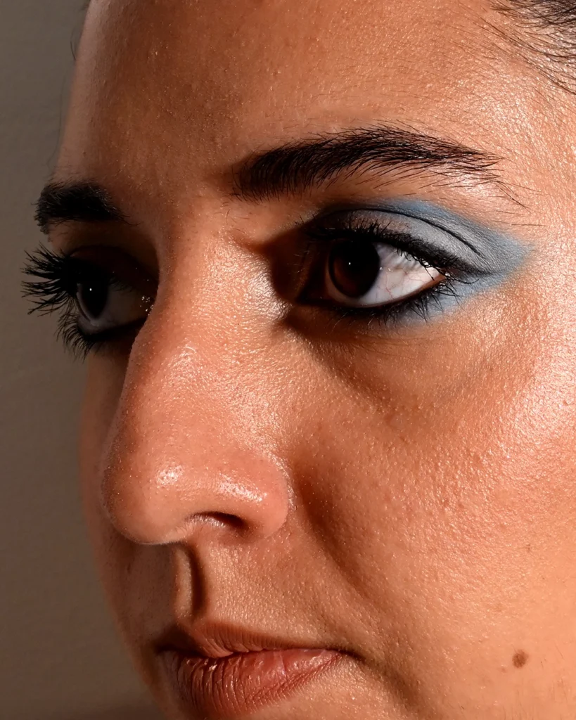 Abilleira Photography Cosmética Maquillaje Retrato Sombra Ojos Pastel Mina Cara Azul Foto Abilleira Photography Cosmética Maquillaje Retrato Sombra Ojos Pastel Mina Cara Azul Foto